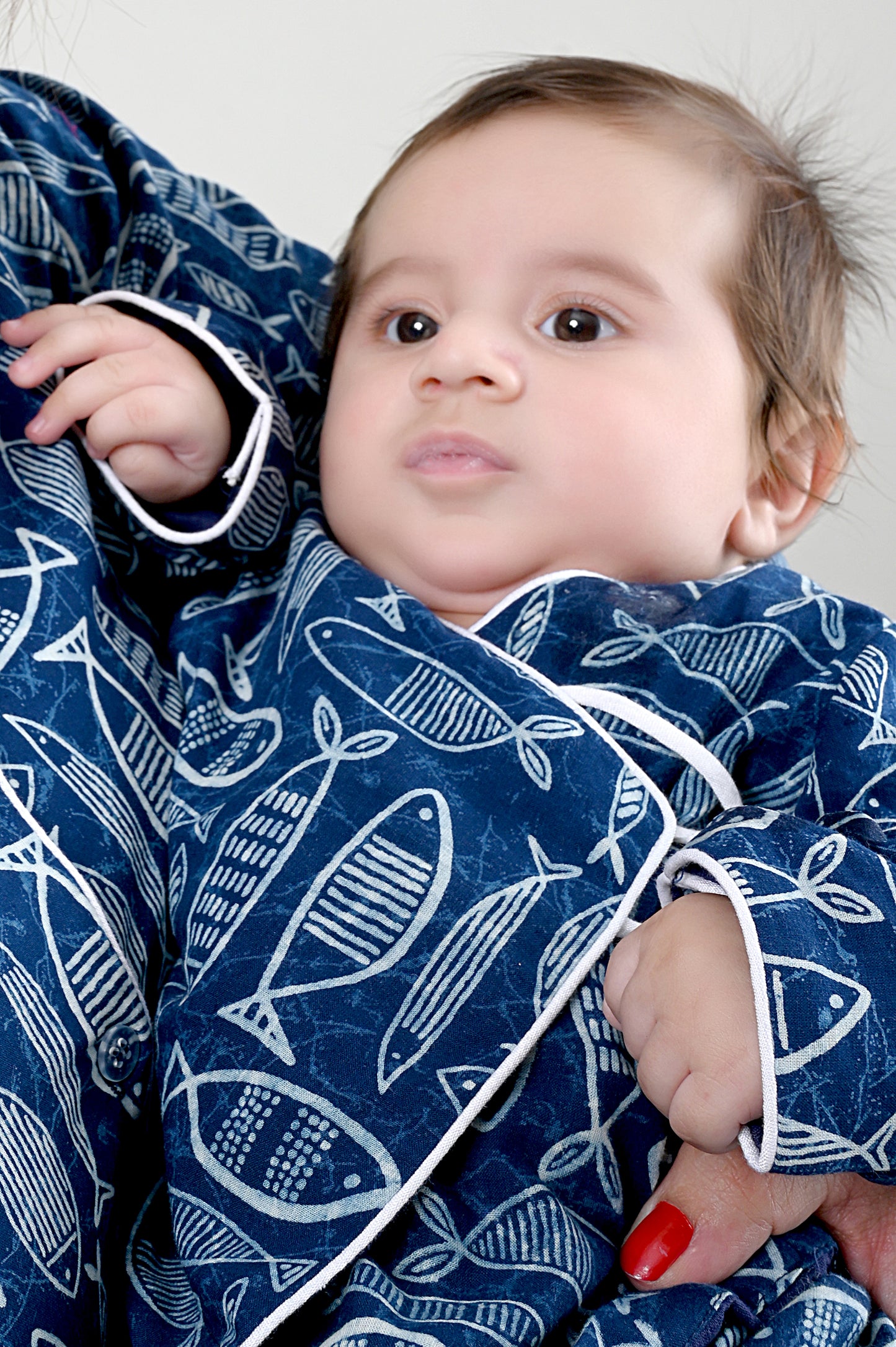 Dreamy Blue Matching Mommy and Baby Sleepwear